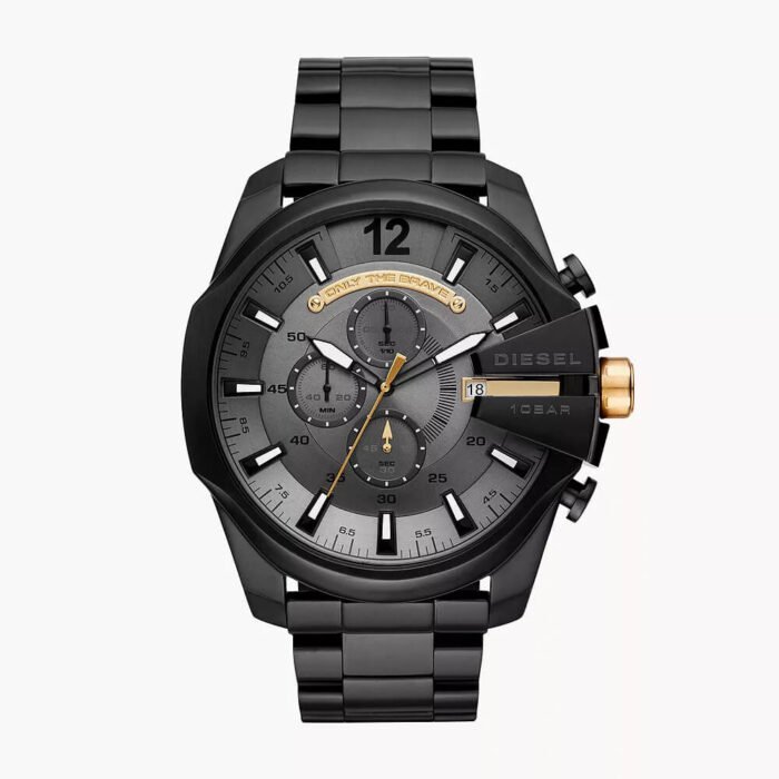 Mega Chief Chronograph Black Stainless Steel Watch